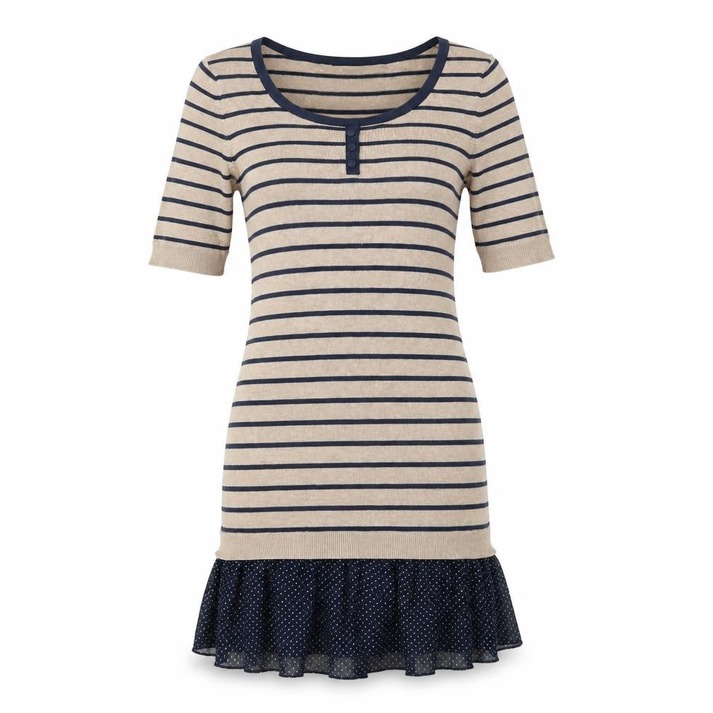 Dorothy Perkins Womens Multicoloured Striped  Jumper Dress  Size 8