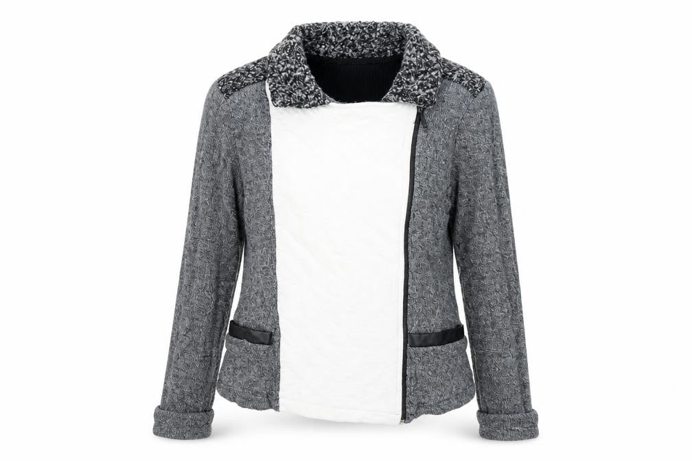 Front view of Maloka women’s grey jacket, size M
