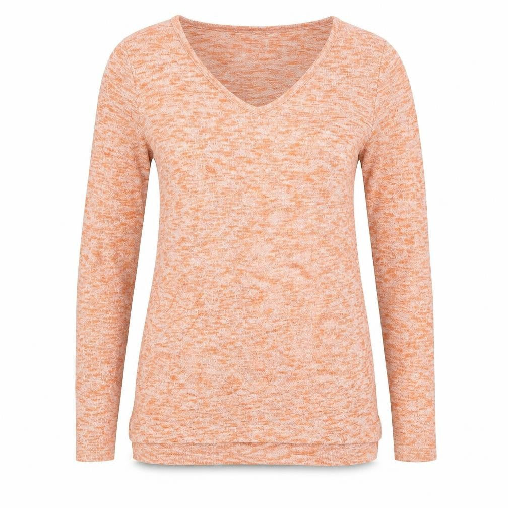 Front view of Next women’s orange jumper, size UK 10