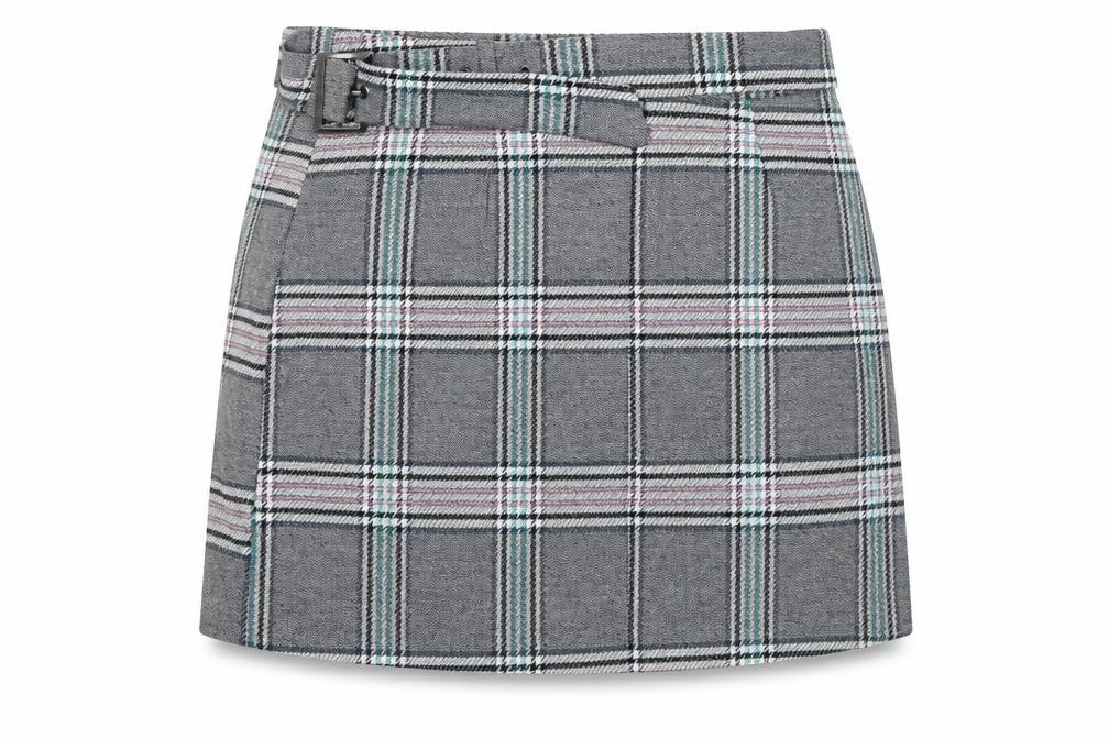 ASOS Womens Grey Plaid  Mini Skirt Size 12