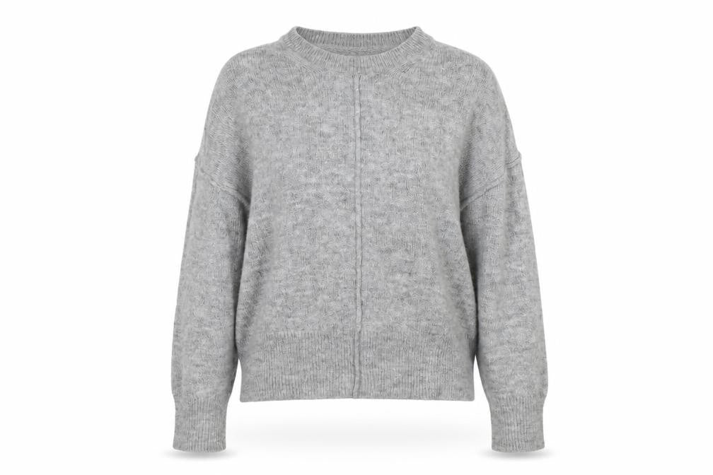 Front view of New Look women’s grey jumper, size M