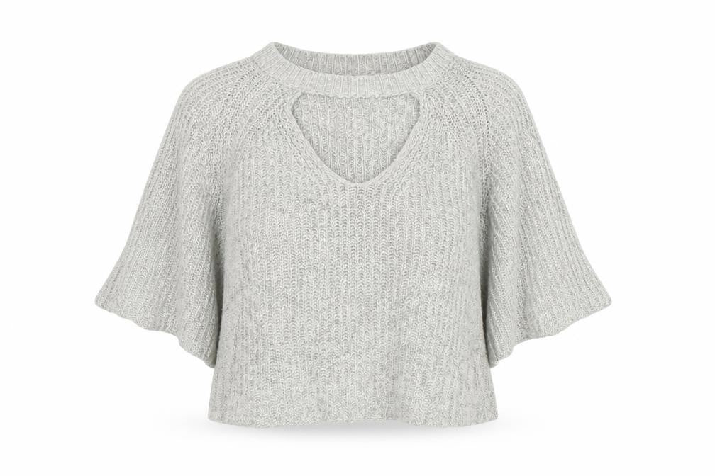 Front view of Silence + Noise women’s grey jumper, size L