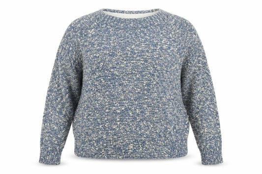 Front view of F&F women’s blue jumper, size UK 14