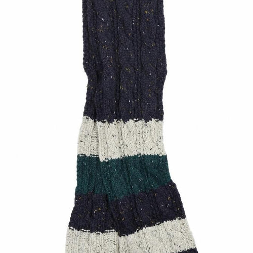 M&S Unisex Blue Striped  Scarf Scarves & Wraps Size Regular  - Ages 6-10