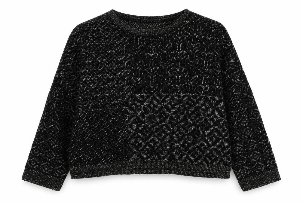 Front view of Staring at Stars women’s black jumper, size L