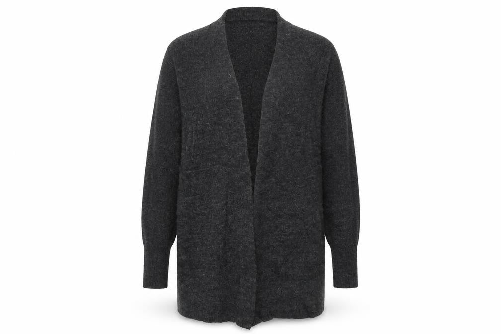 Front view of H&M women’s grey jumper, size M