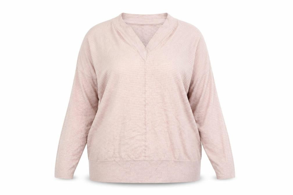 Front view of F&F women’s red jumper, size UK 20
