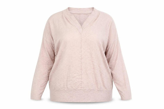 Front view of F&F women’s red jumper, size UK 20