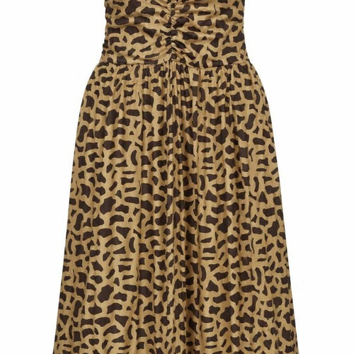 Preworn Womens Brown Animal Print  A-Line  Size M
