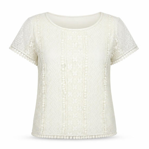 Oasis Womens White   Basic Blouse Size M