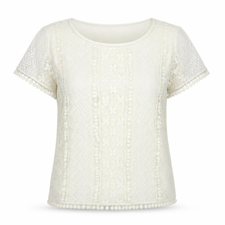 Oasis Womens White Basic Blouse Size M