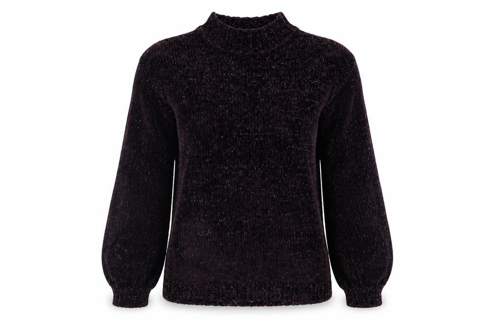 Front view of Next women’s purple jumper, size S