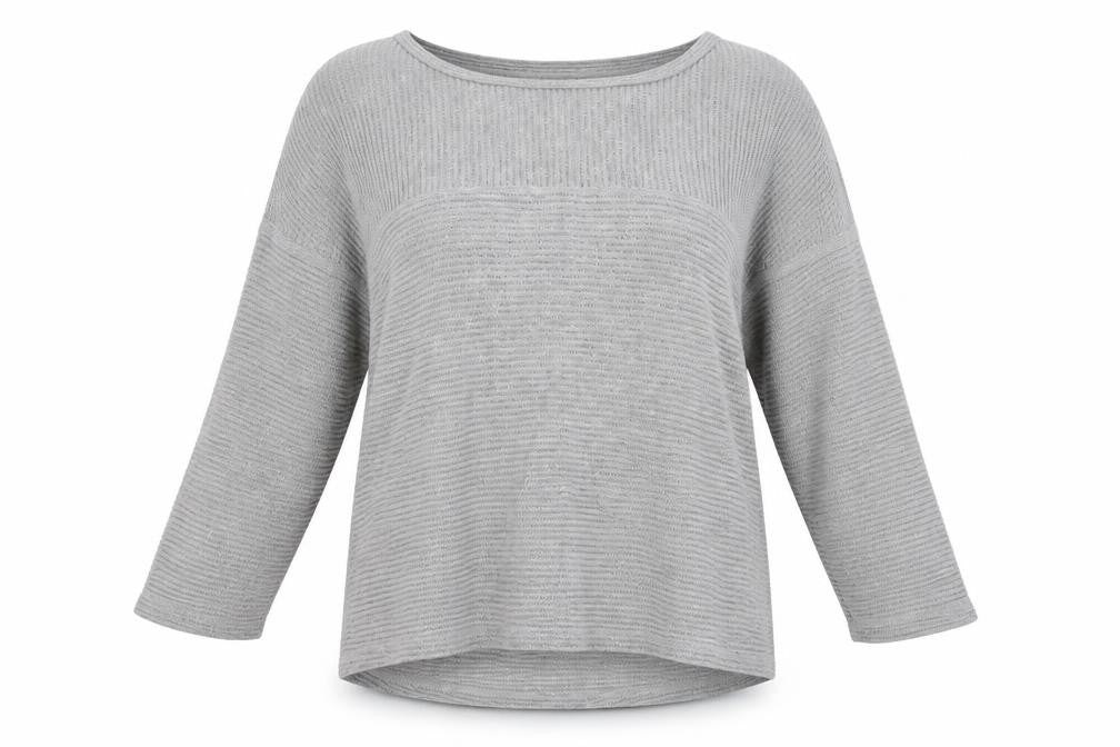 Front view of Next women’s grey jumper, size UK 12