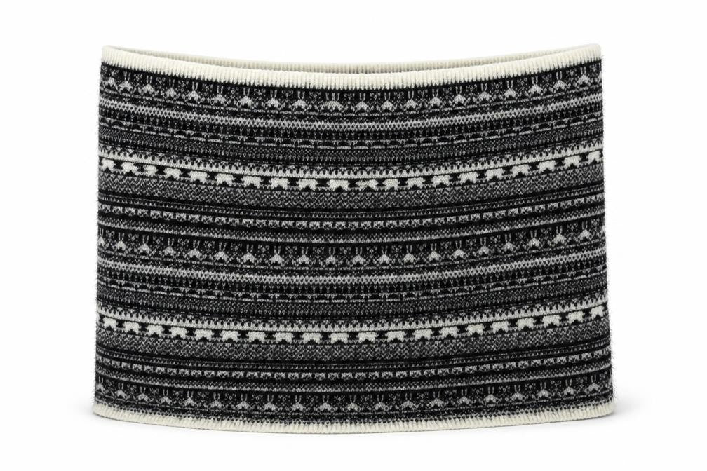 Front view of H&M women’s black striped shawl/wrap