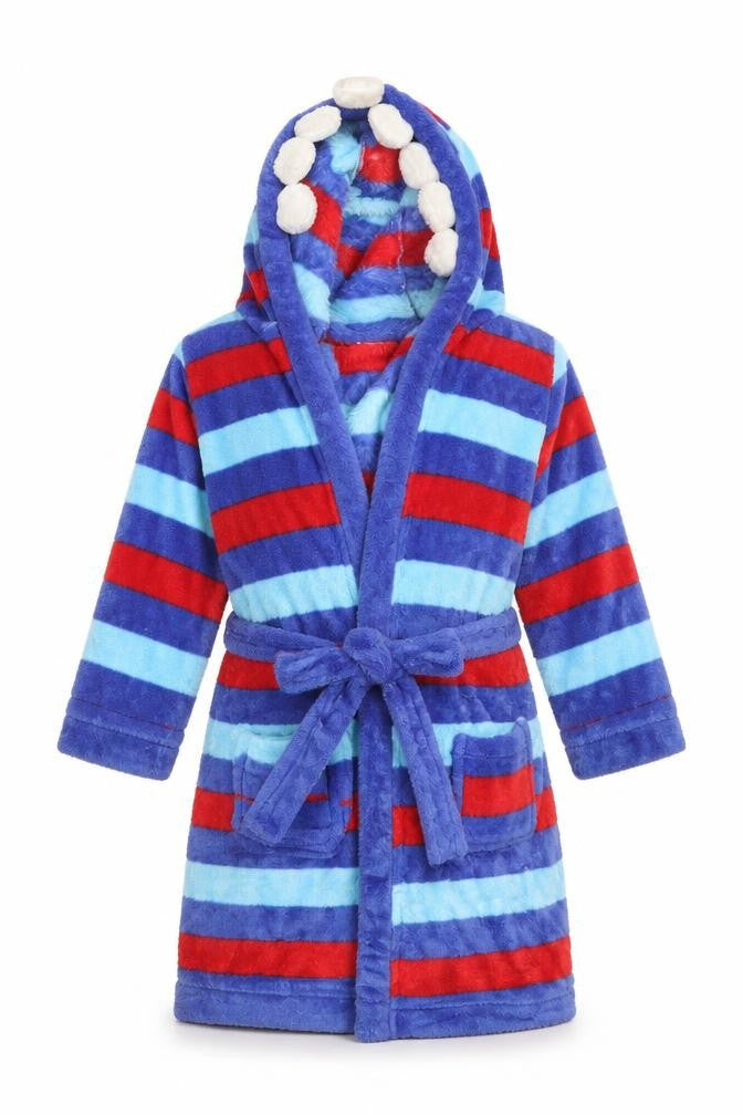 Mini Club Boys Blue Striped   Gown Size 2-3 Years