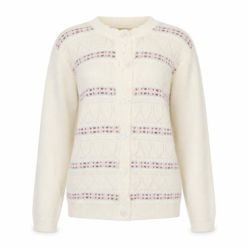 Globe Womens Ivory  Knit Cardigan Jumper Size M
