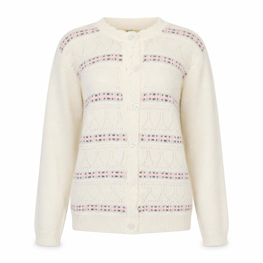 Globe Womens Ivory  Knit Cardigan Jumper Size M