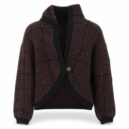 inp Womens Red  Knit Cardigan Jumper Size S