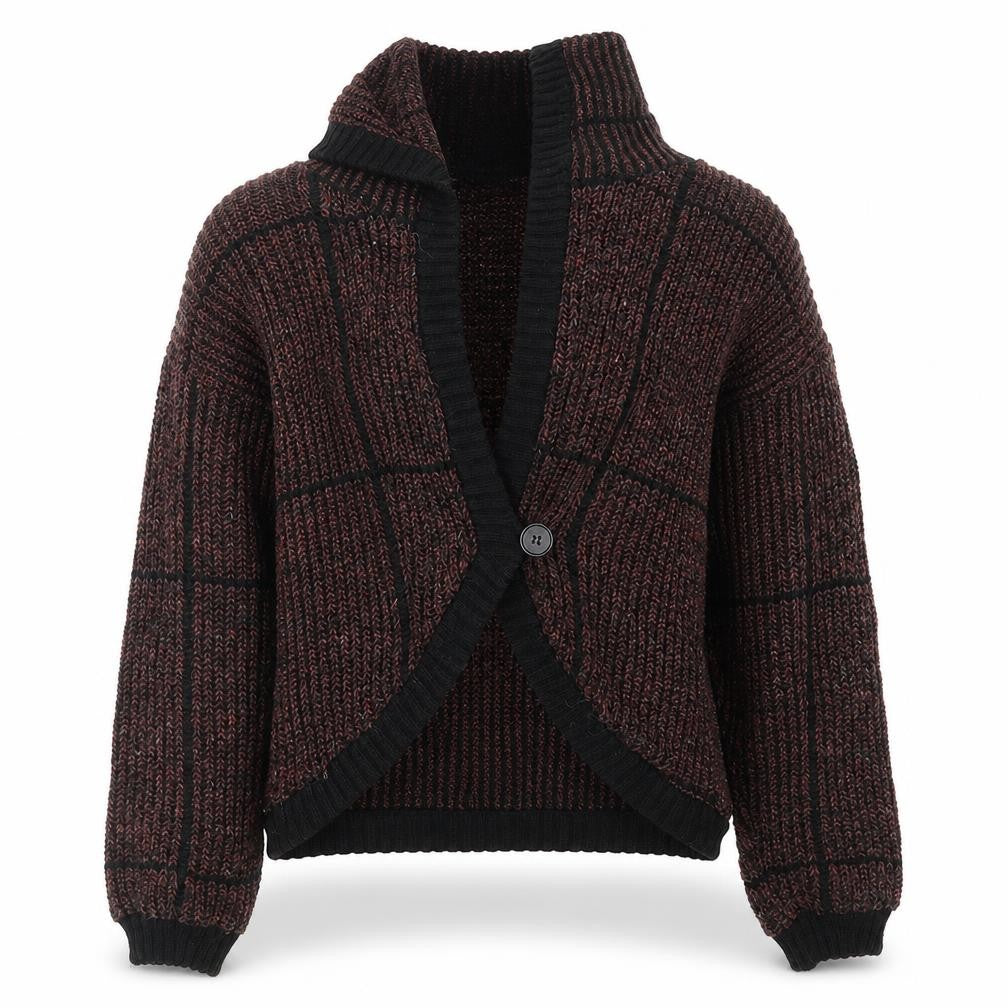 inp Womens Red  Knit Cardigan Jumper Size S