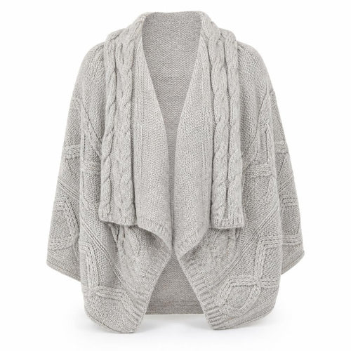 Marks and Spencer Womens Grey  Knit Cardigan Jumper Size 12