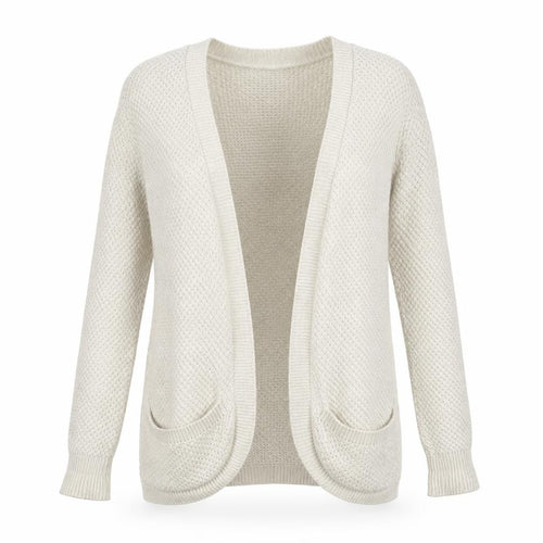 F&F Womens Beige  Knit Cardigan Jumper Size 14