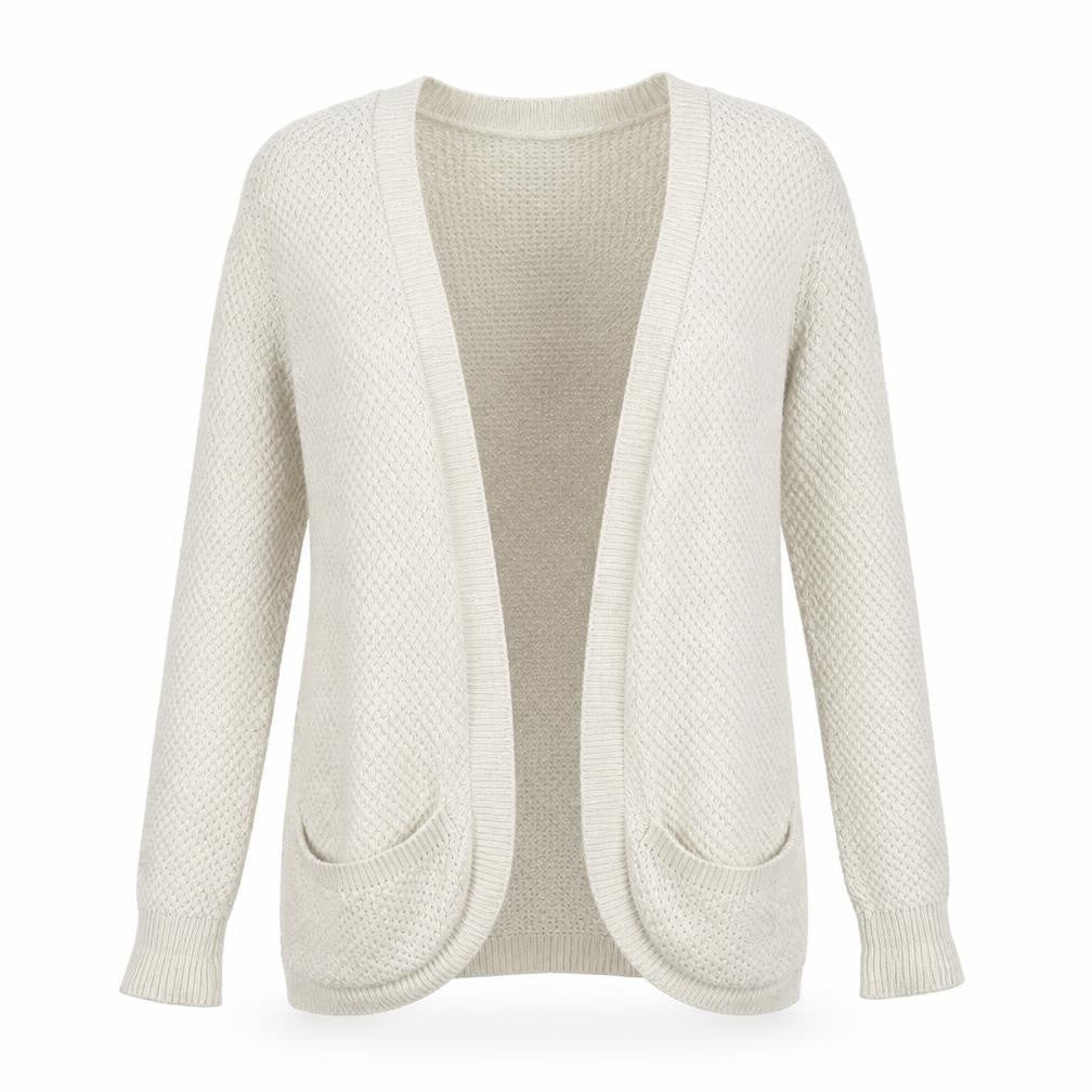 F&F Womens Beige  Knit Cardigan Jumper Size 14
