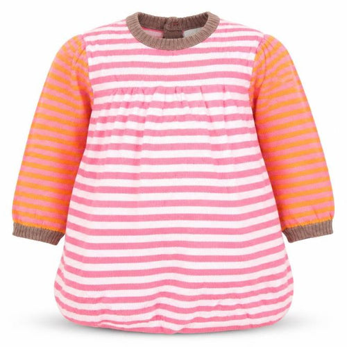 Mini Club Girls Pink Striped Knit Jumper Dress  Size 3-6 Months