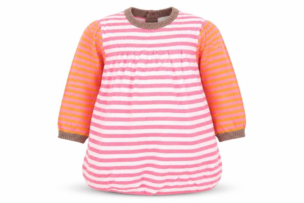 Mini Club Girls Pink Striped Knit Jumper Dress  Size 3-6 Months