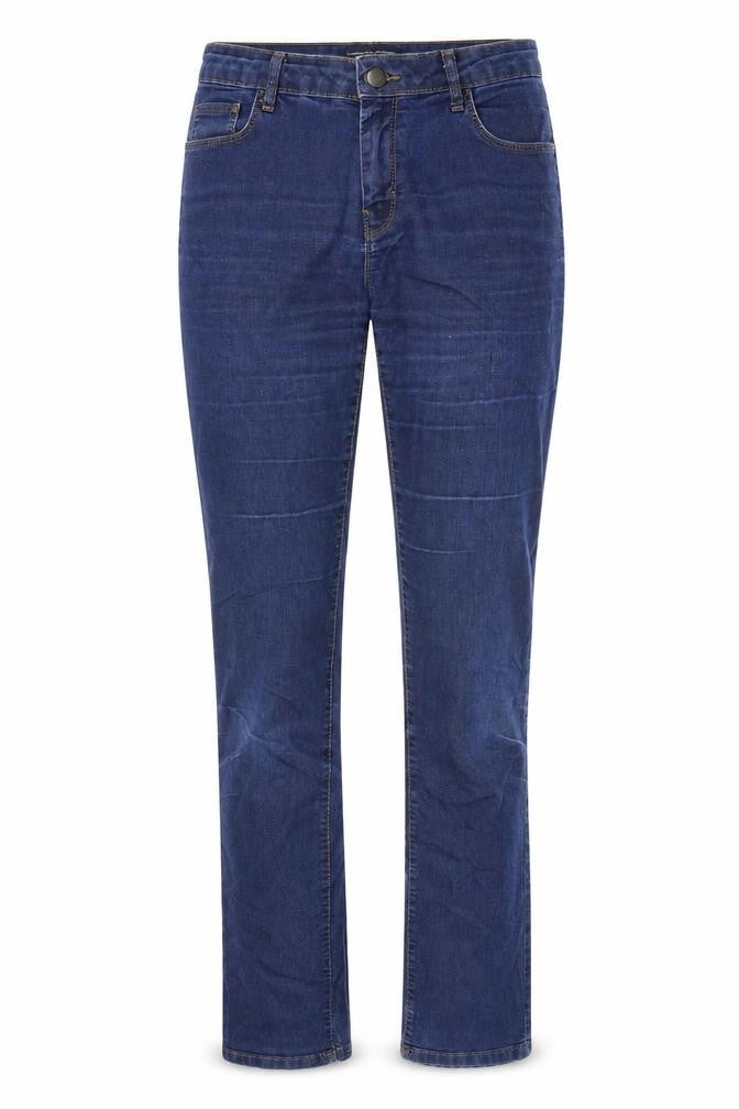 Denim & Co. Womens Blue  Denim Straight Jeans Size 8 L34 in