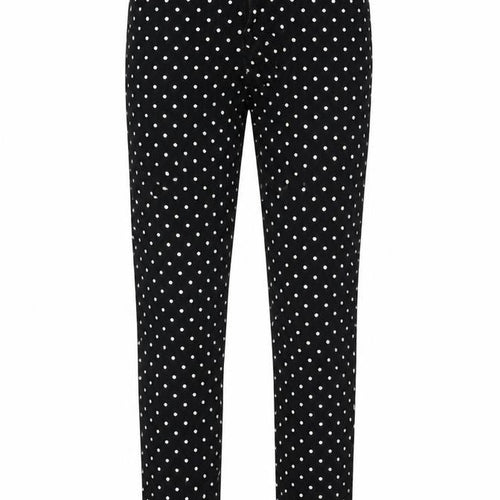 Preworn Girls Black Polka Dot Denim Skinny Jeans Size 12-13 Years