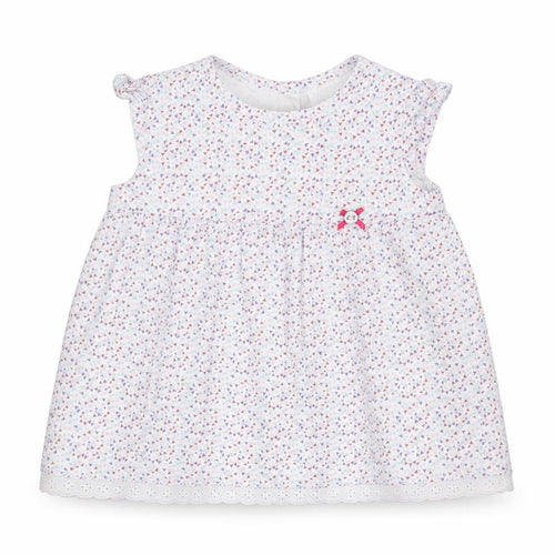 F&F Girls White   Fit & Flare  Size 3-6 Months