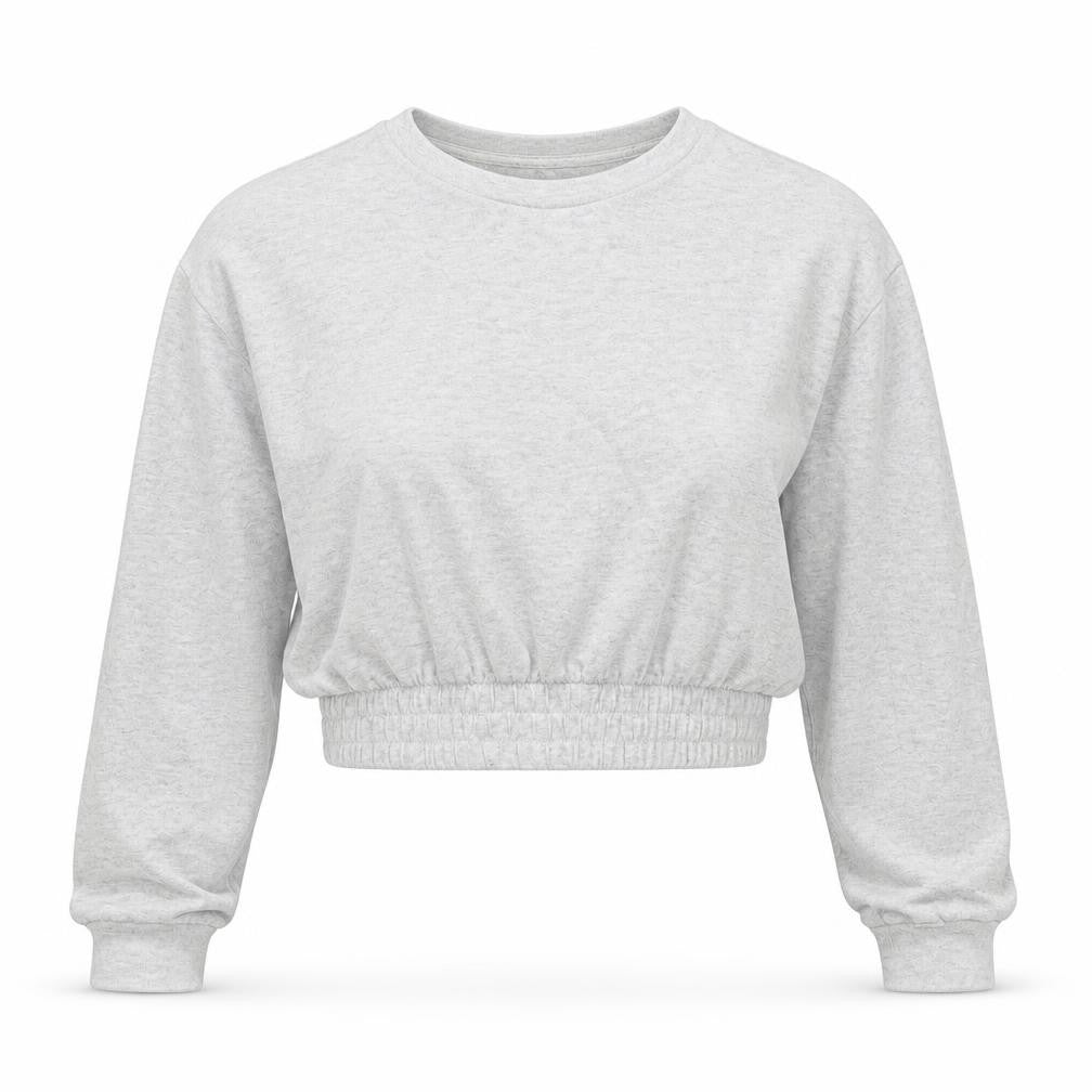 Front view of Primark women’s grey solid top pyjama top, size UK 14