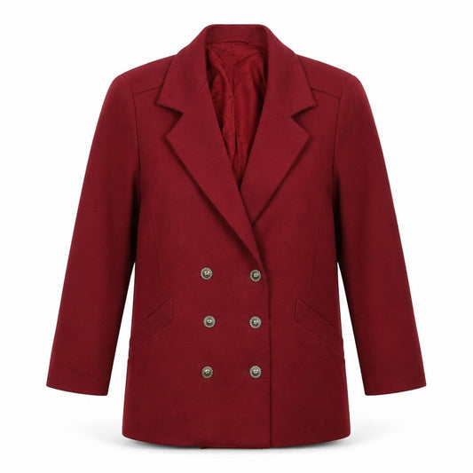 Front view of Country Casuals women’s brown jacket suit jacket, size UK 14
