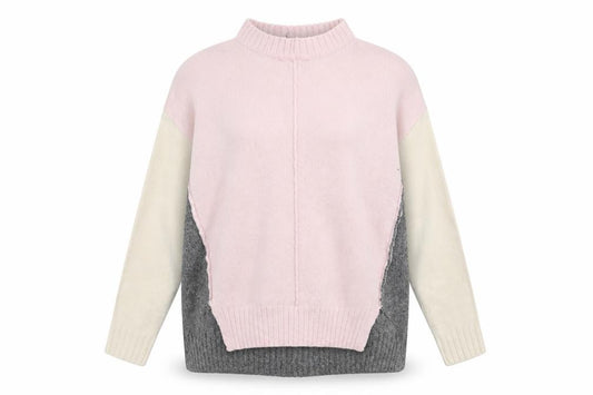 Front view of Marks & Spencer women’s multicoloured knit jumper, size S
