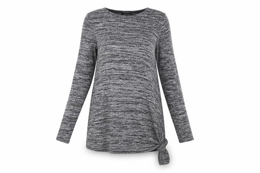 Front view of Select women’s grey jumper dress, size UK 8