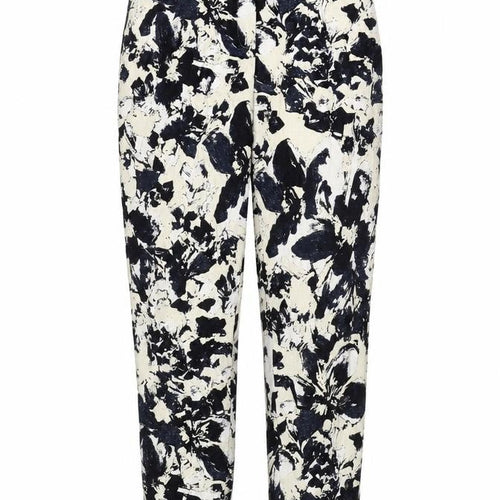 Papaya Womens White Geometric  Trousers  Size 10 L24 in