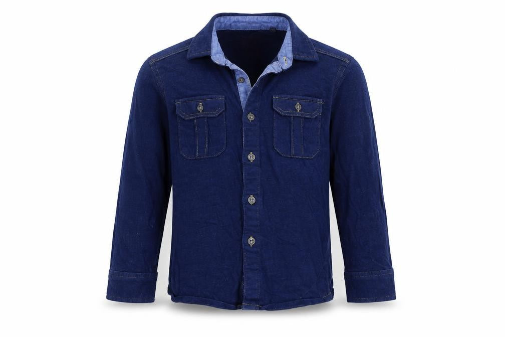 Front view of Next girls’ blue basic polo, size 5-6, years