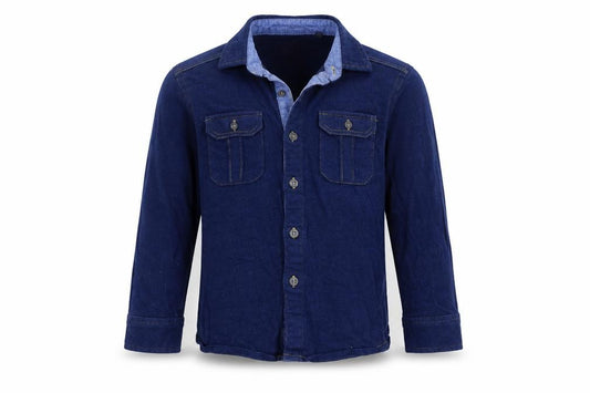 Front view of Next girls’ blue basic polo, size 5-6, years