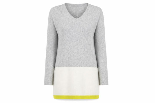 Front view of Gap women’s grey jumper dress, size XS