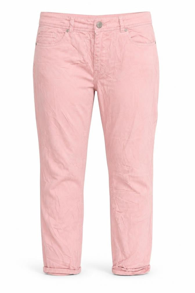Outfit Fashion Womens Pink  Denim Straight Jeans Size 38 L24 in