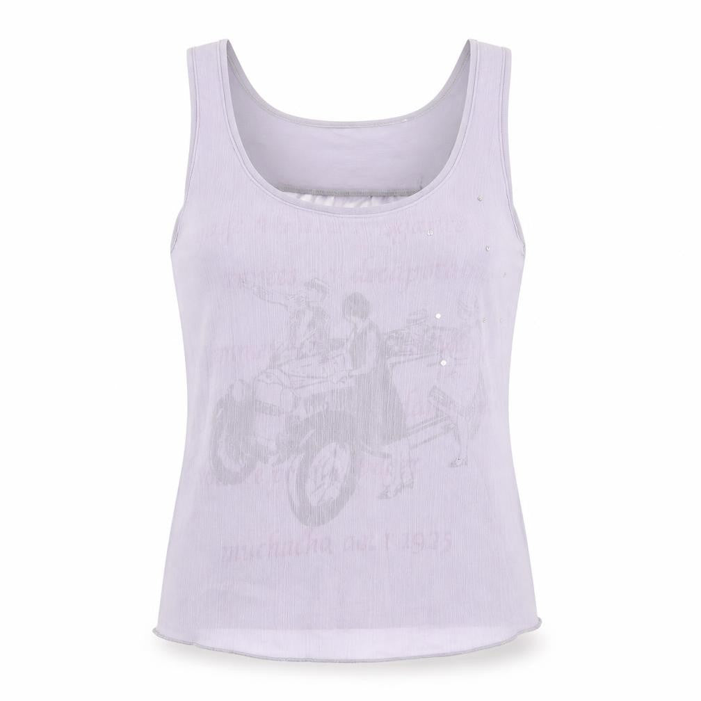 Front view of muchacha women’s purple basic blouse, size XL
