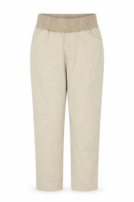 Front view of Gap women’s beige trousers, size UK 26, in, 28-inch leg