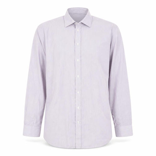 John Lewis Mens Purple Striped   Button-Up Size 16