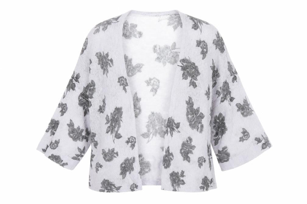 ASOS Womens Blue Floral  Cardigan Jumper Size 8