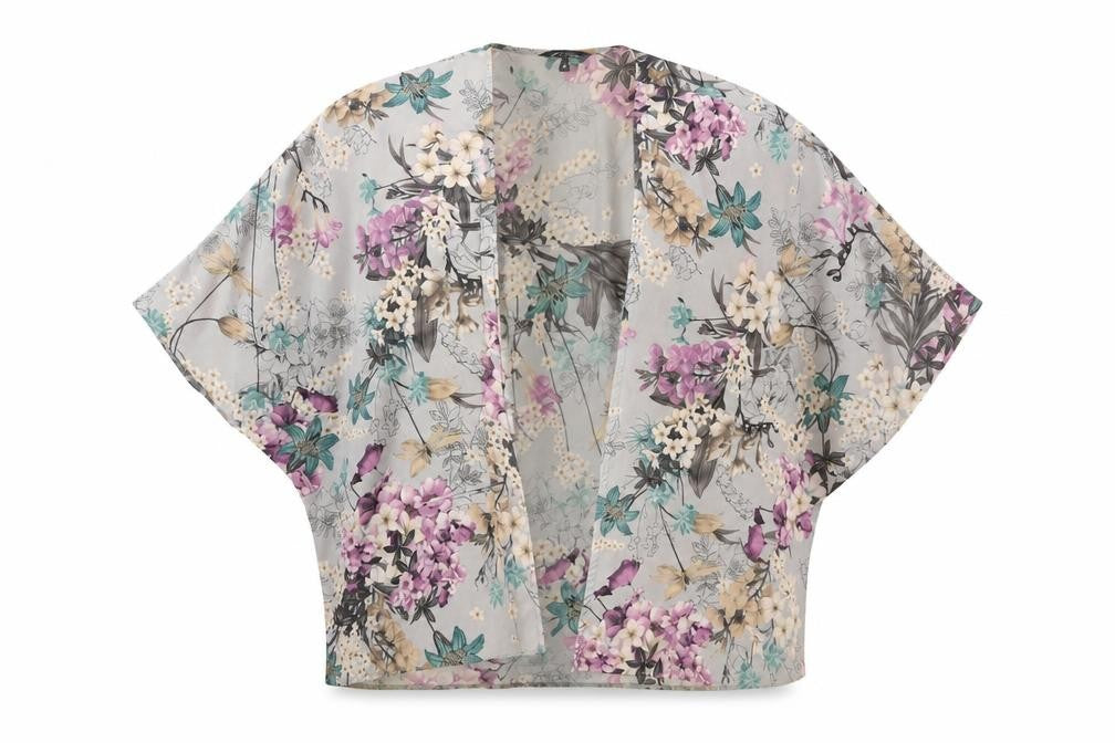 New Look Womens Multicoloured Floral  Cardigan Jumper Size 8