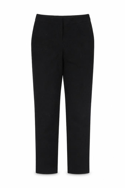 Front view of George girls’ black cropped trousers, size 9-10, years