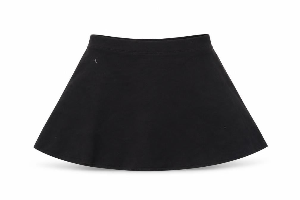 Front view of Tu girls’ black maxi skirt, size 7, years