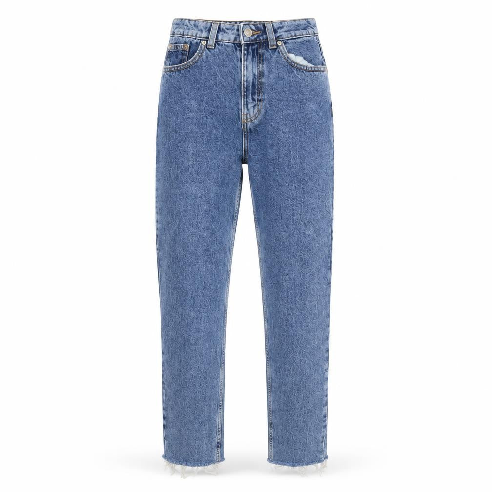 Denim & Co. Womens Blue  Denim Straight Jeans Size 8 L28 in