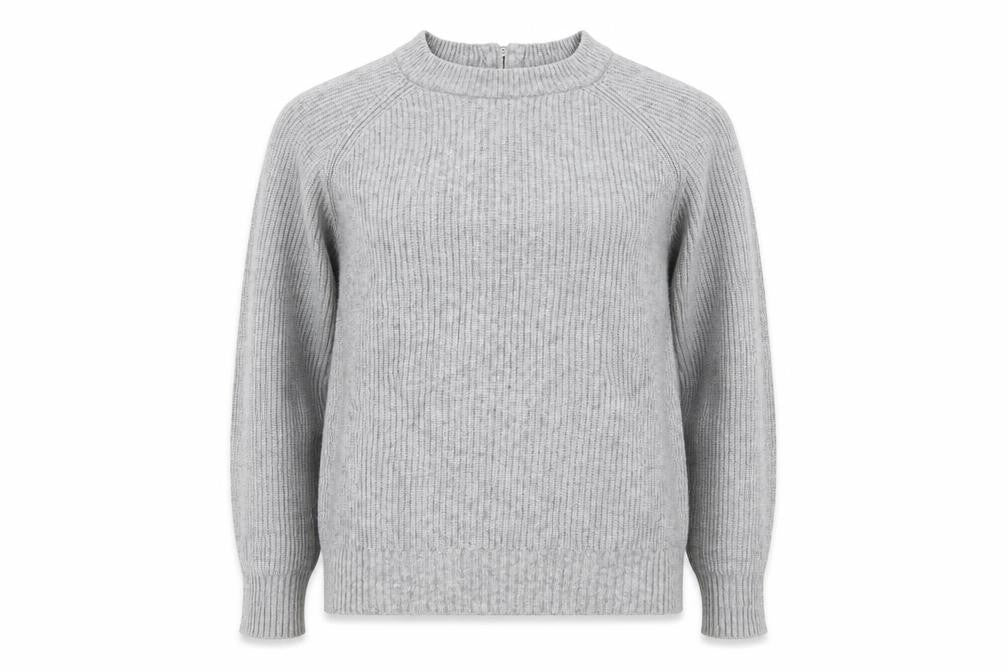 Front view of Primark women’s grey jumper, size XS