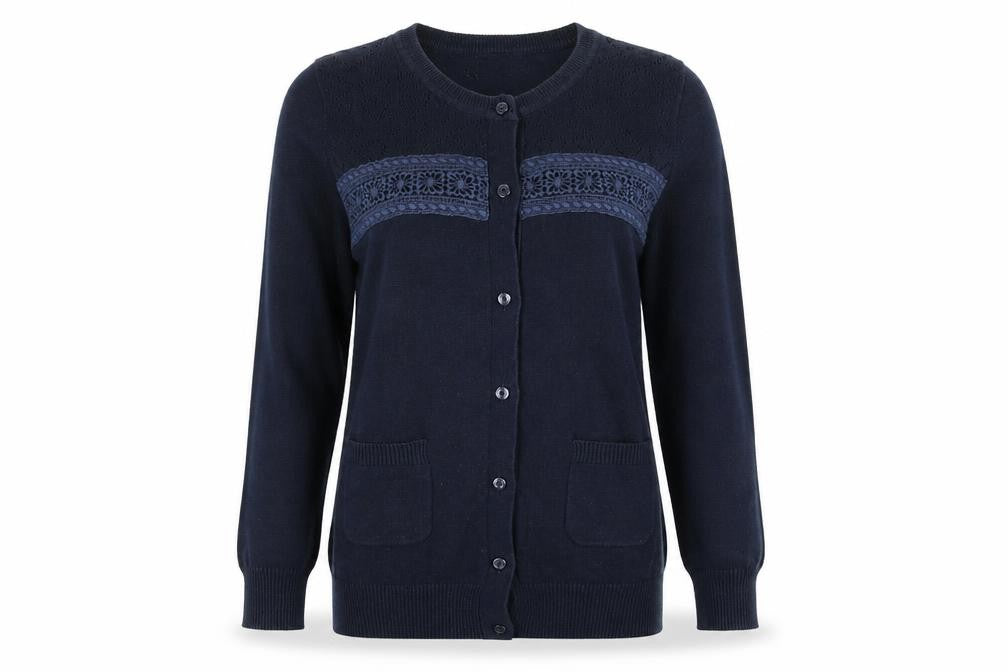 Yumi Womens Blue   Cardigan Jumper Size 8